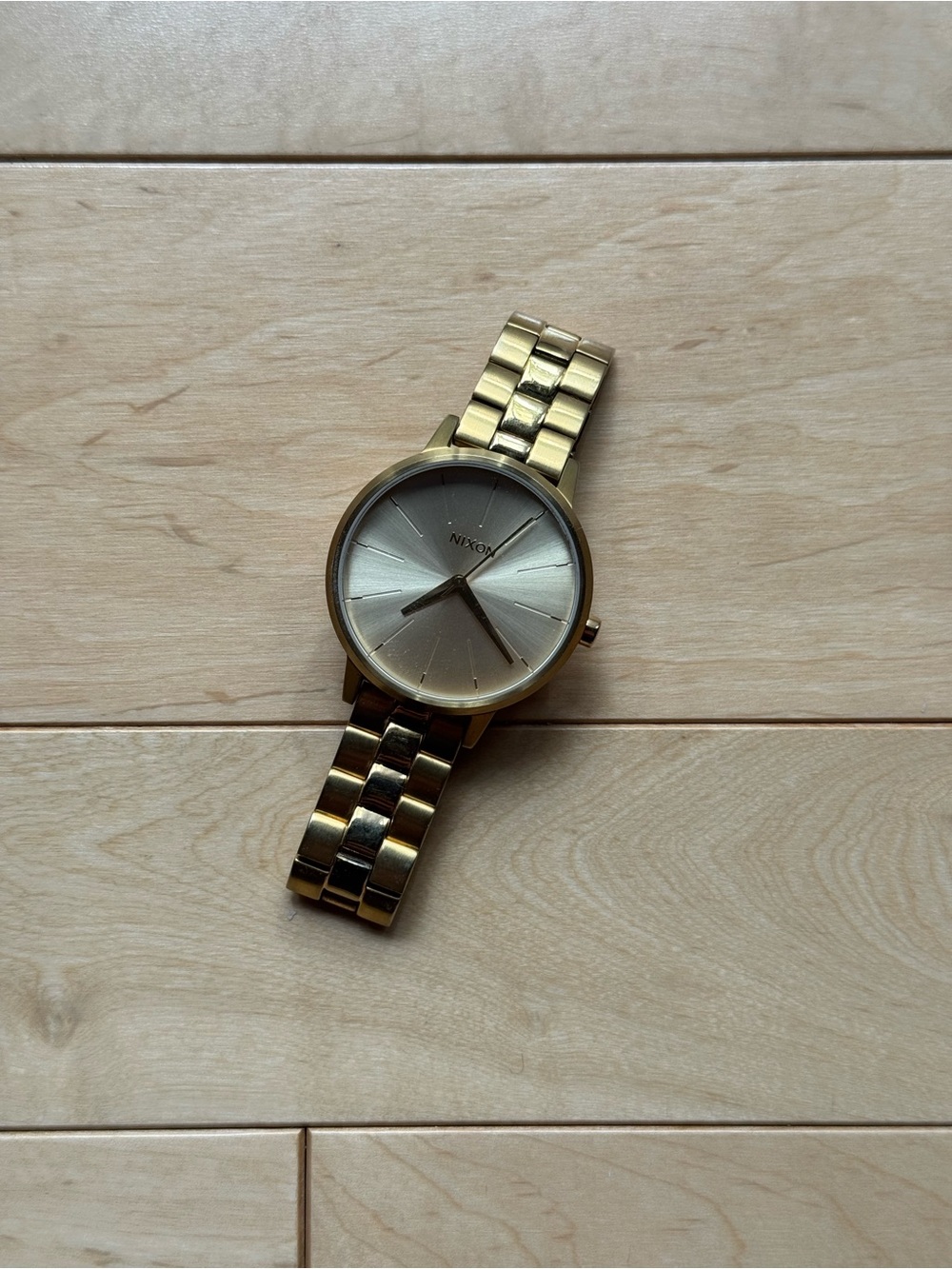 Nixon Gold-Tone Men’s Stainless Steel Bracelet Watch